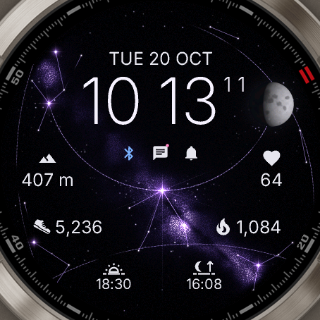 Thema Milchstraße auf AMOLED