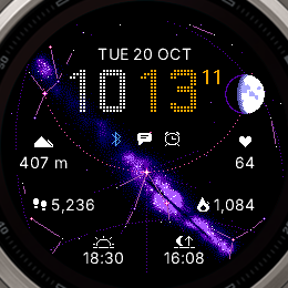 Milky Way theme on colour MIP